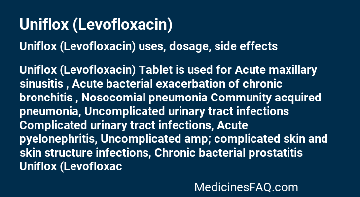 Uniflox (Levofloxacin)