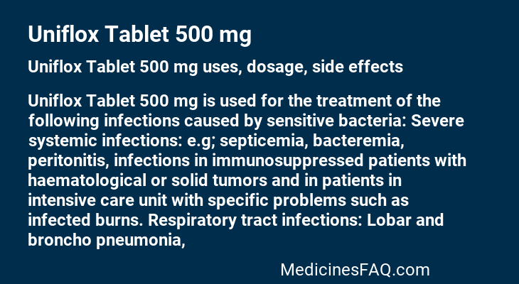 Uniflox Tablet 500 mg