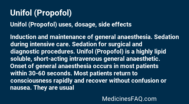 Unifol (Propofol)