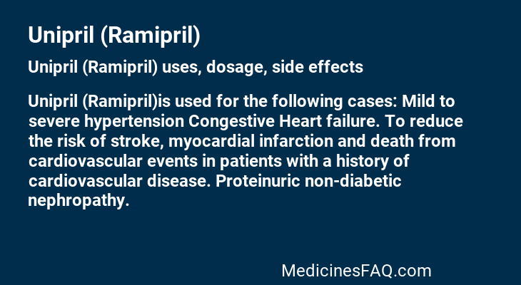 Unipril (Ramipril)