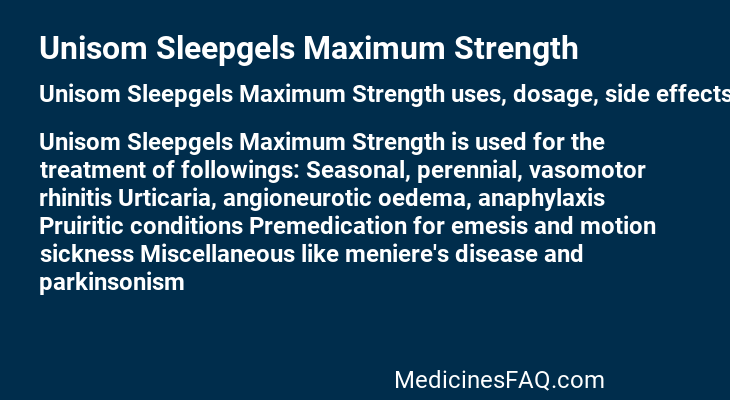 Unisom Sleepgels Maximum Strength