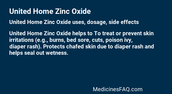 United Home Zinc Oxide