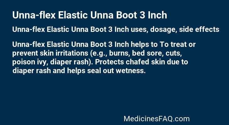 Unna-flex Elastic Unna Boot 3 Inch