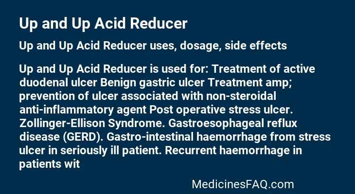 Up and Up Acid Reducer