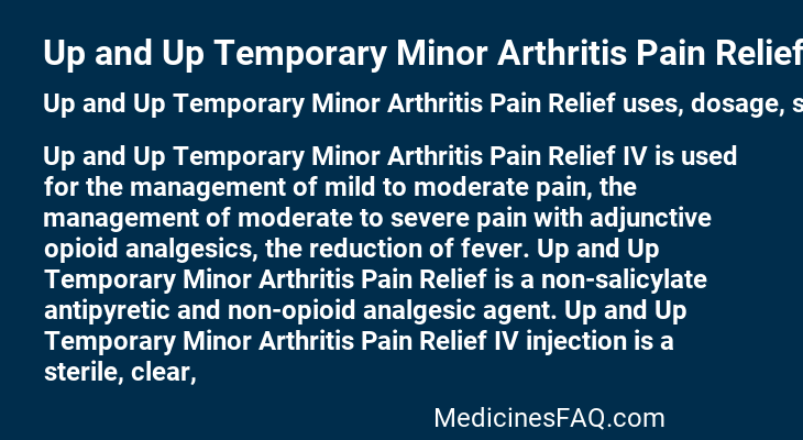 Up and Up Temporary Minor Arthritis Pain Relief