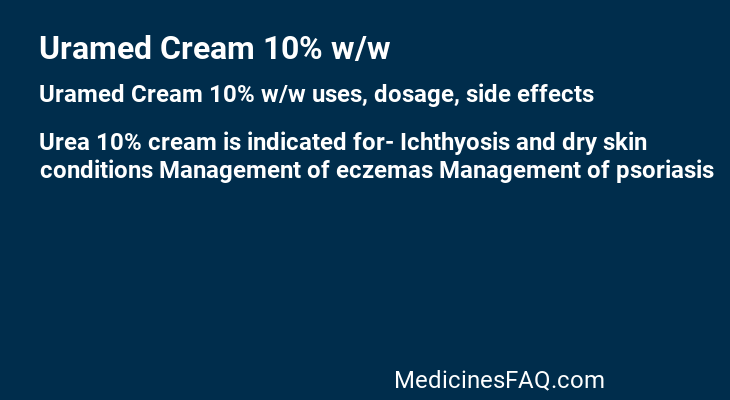 Uramed Cream 10% w/w