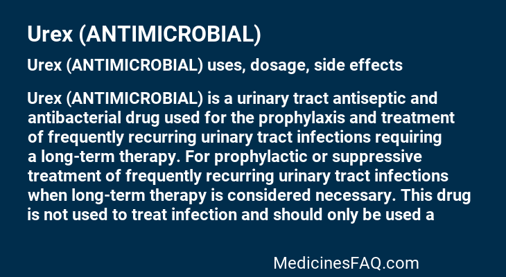 Urex (ANTIMICROBIAL)