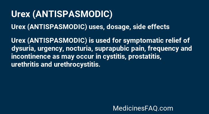 Urex (ANTISPASMODIC)