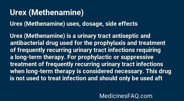 Urex (Methenamine)