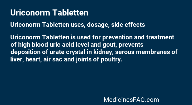 Uriconorm Tabletten