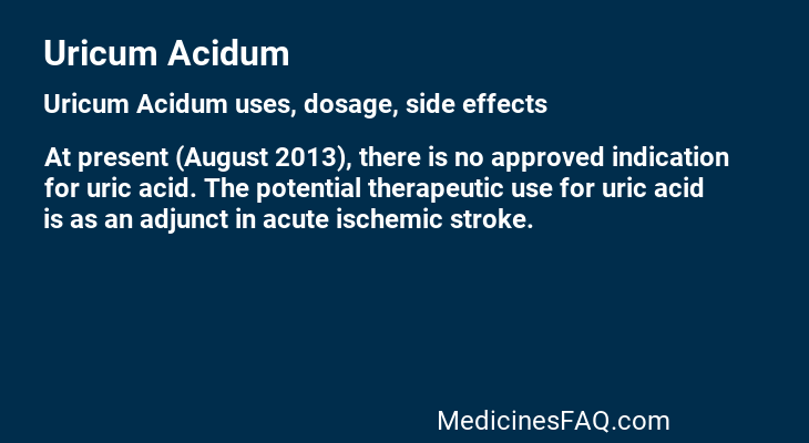 Uricum Acidum