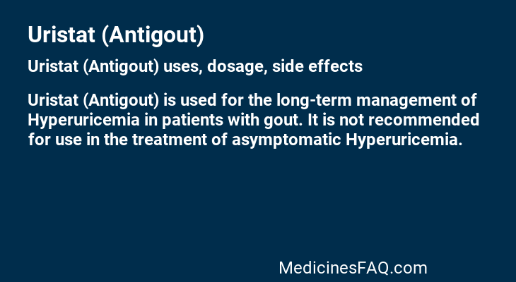 Uristat (Antigout)