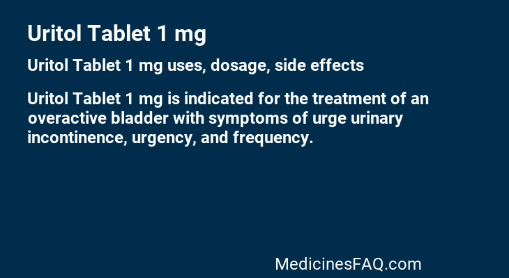 Uritol Tablet 1 mg