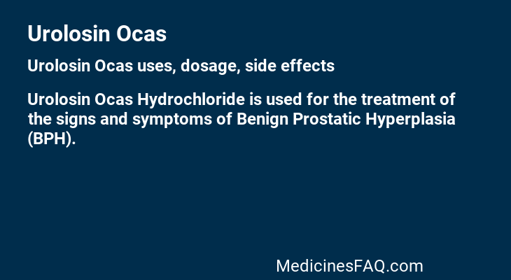 Urolosin Ocas