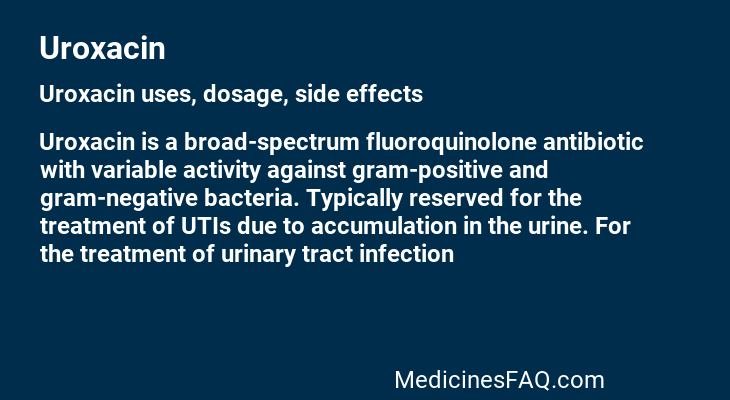 Uroxacin