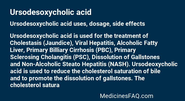 Ursodesoxycholic acid