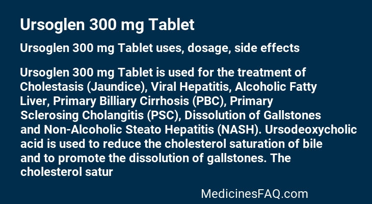 Ursoglen 300 mg Tablet