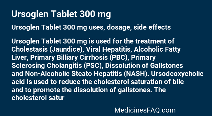 Ursoglen Tablet 300 mg