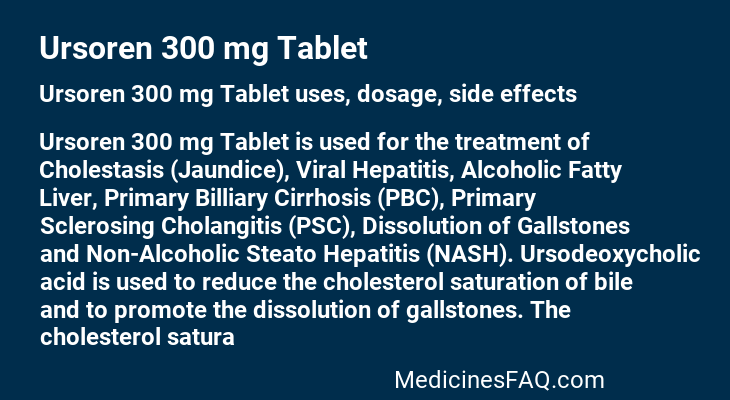 Ursoren 300 mg Tablet