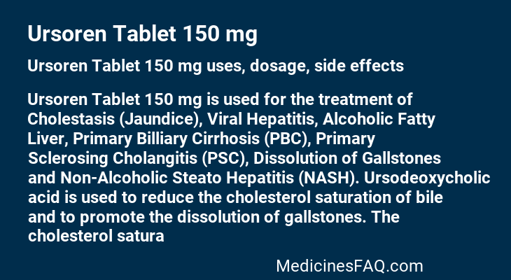 Ursoren Tablet 150 mg