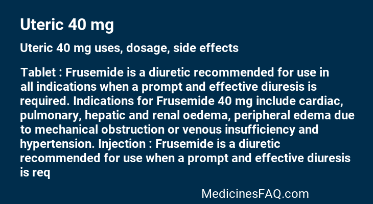 Uteric 40 mg