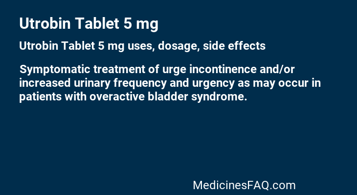 Utrobin Tablet 5 mg