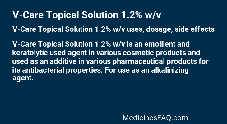 V-Care Topical Solution 1.2% w/v