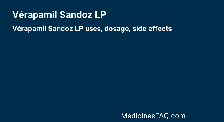 Vérapamil Sandoz LP