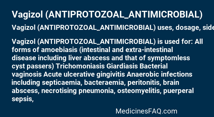 Vagizol (ANTIPROTOZOAL_ANTIMICROBIAL)