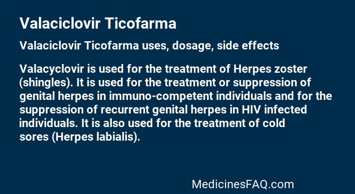 Valaciclovir Ticofarma