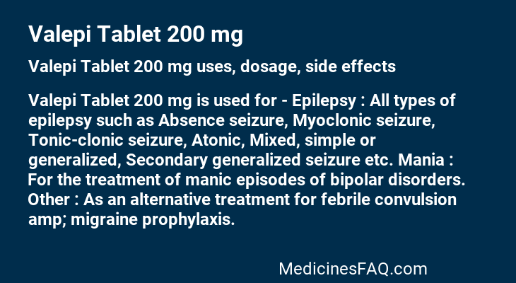 Valepi Tablet 200 mg