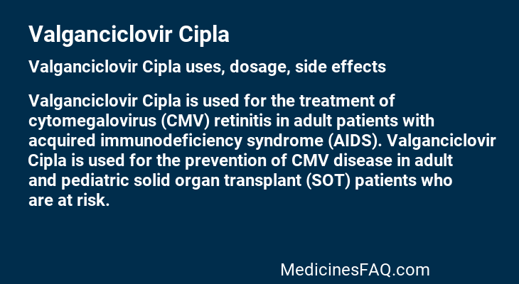 Valganciclovir Cipla