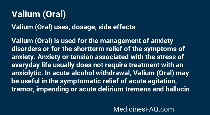 Valium (Oral)