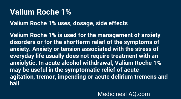 Valium Roche 1%