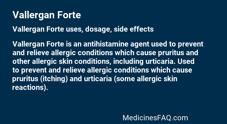 Vallergan Forte