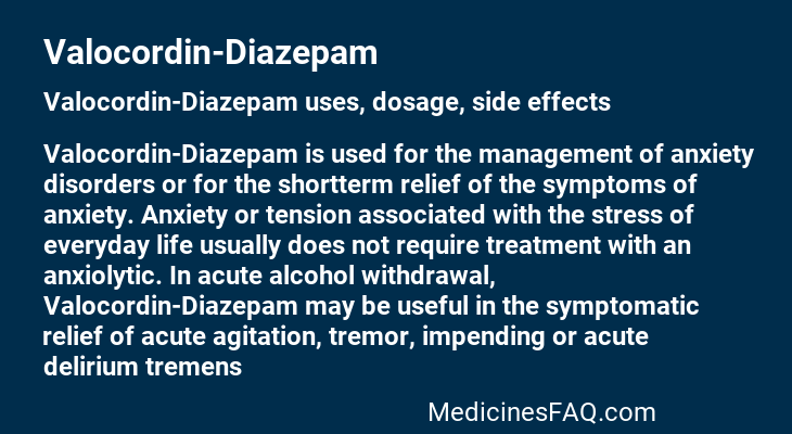 Valocordin-Diazepam