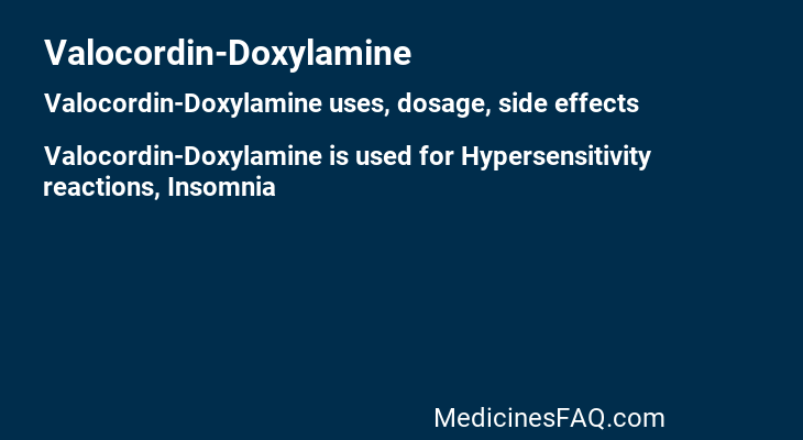 Valocordin-Doxylamine