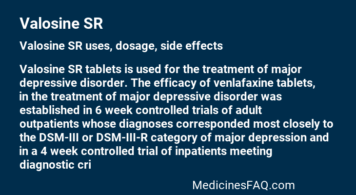 Valosine SR