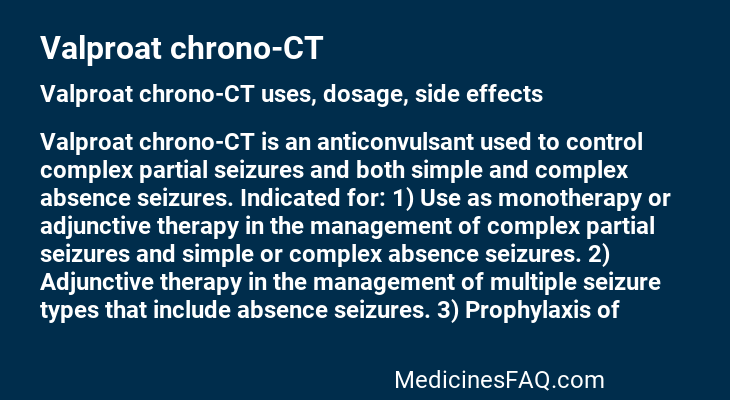 Valproat chrono-CT