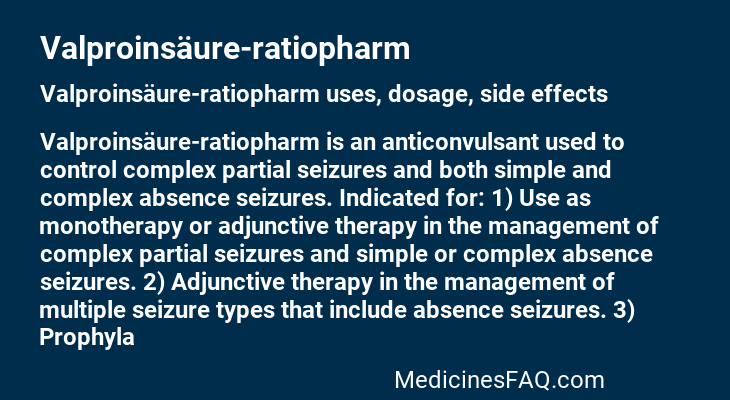 Valproinsäure-ratiopharm