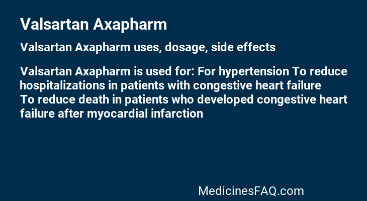 Valsartan Axapharm