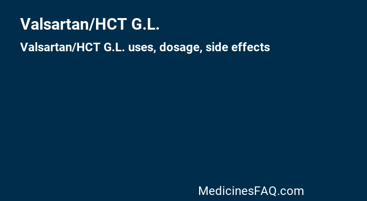 Valsartan/HCT G.L.