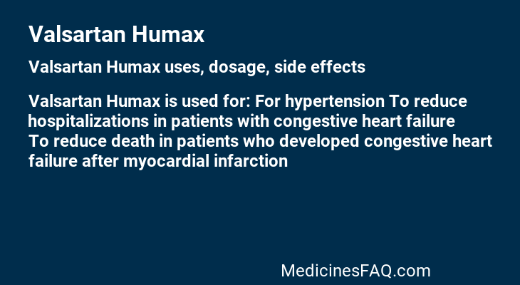 Valsartan Humax