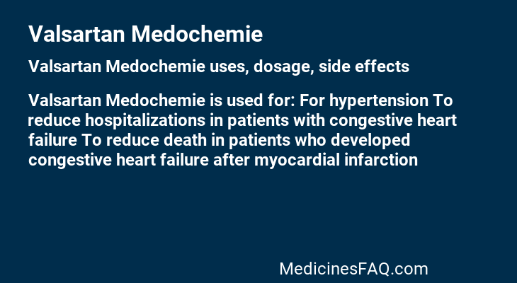 Valsartan Medochemie