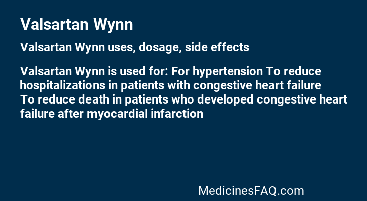 Valsartan Wynn