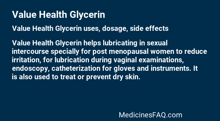 Value Health Glycerin