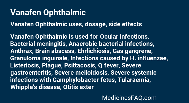 Vanafen Ophthalmic