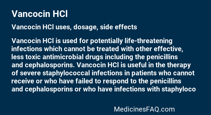 Vancocin HCl