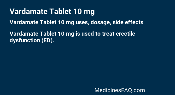 Vardamate Tablet 10 mg