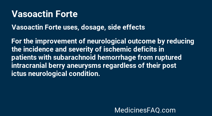 Vasoactin Forte